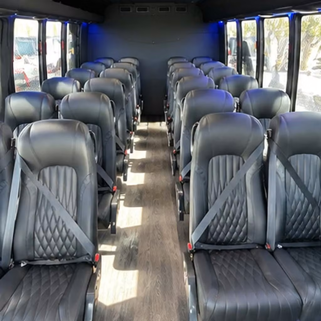 25 passenger minibus inside
