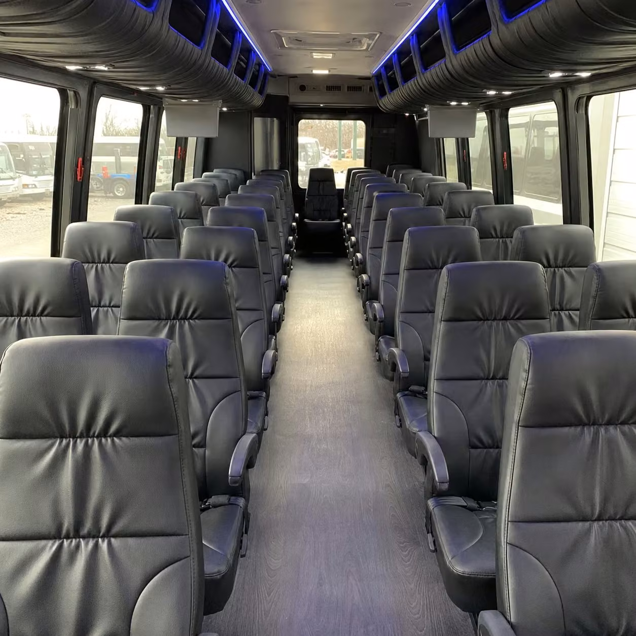 28 passenger minibus inside