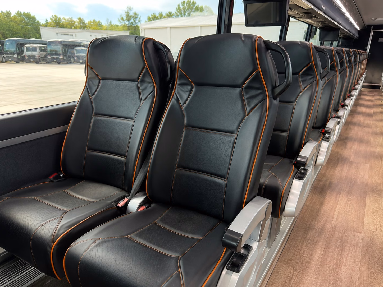 wichita charter bus interior