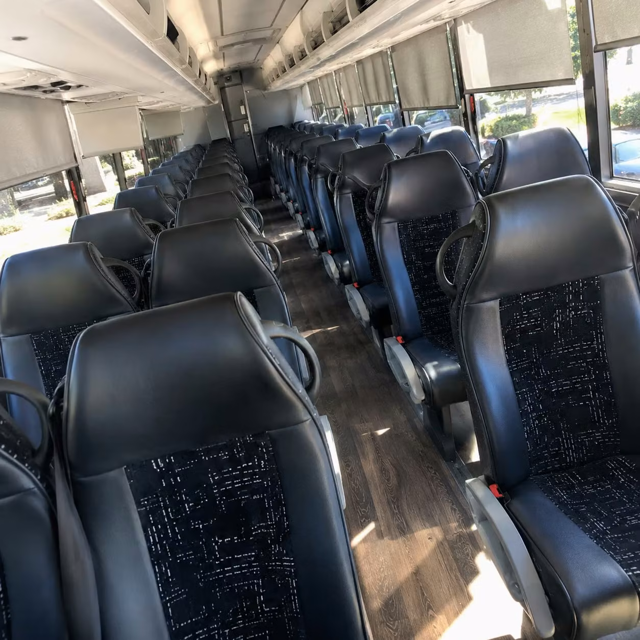 wichita charter bus rental inside