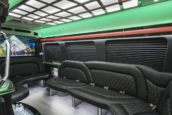 Wichita Sprinter Party Bus Interior